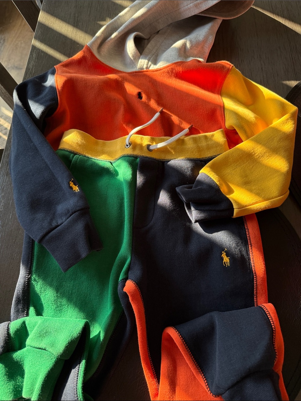 Polo Ralph Lauren Colorblock Hoodie & Joggers Set - Multi